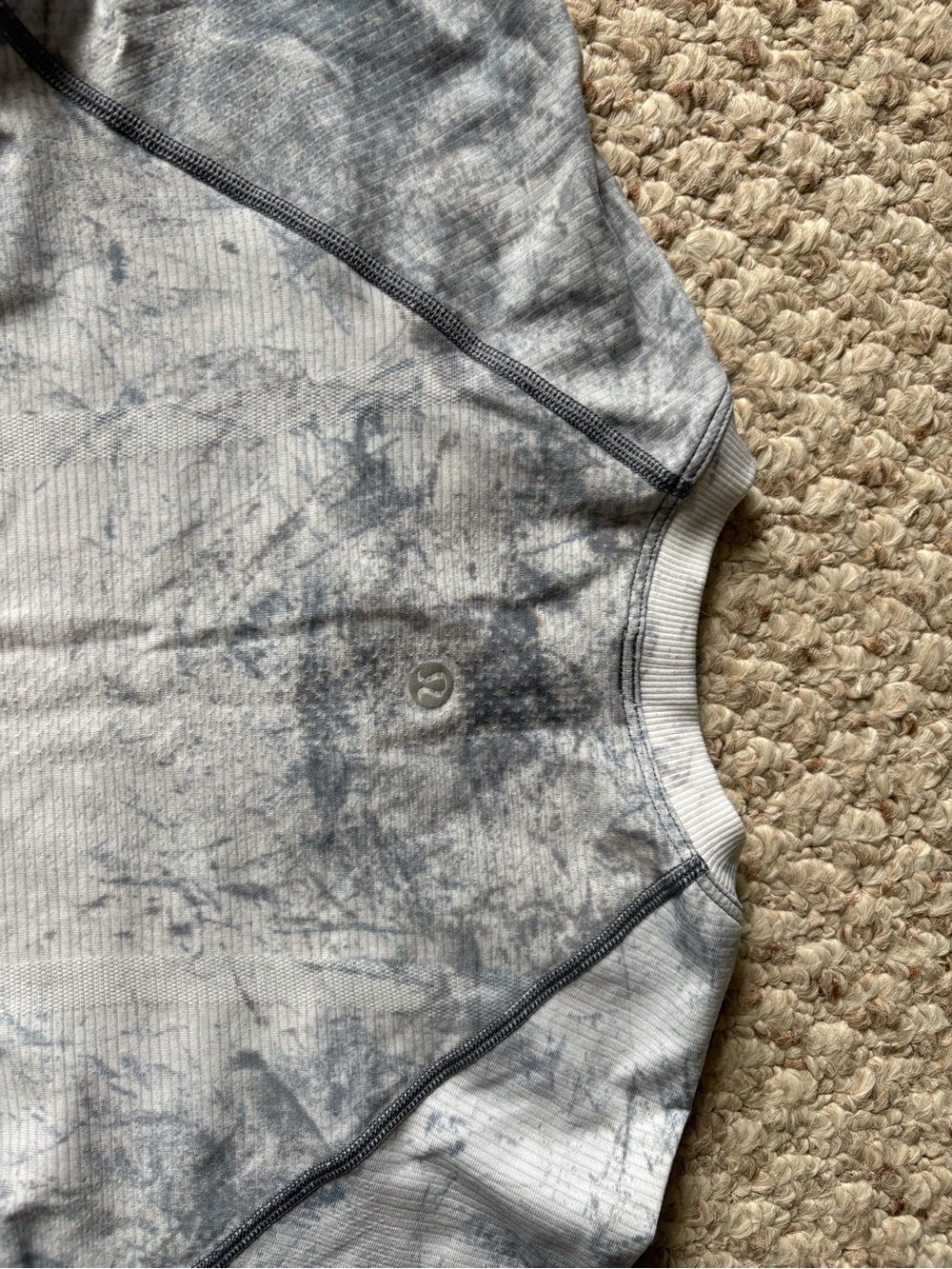Women’s Lululemon Grey Tie-Dye Long-Sleeve swiftly tech shirt
